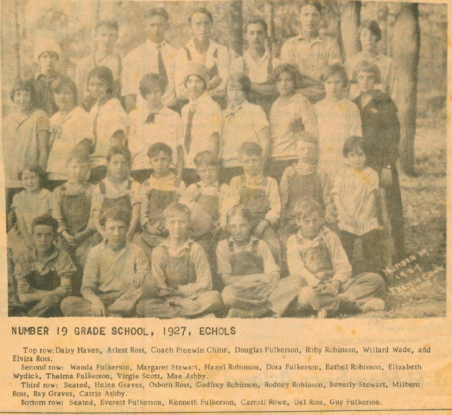 NO. 19 School, Class of 1927.